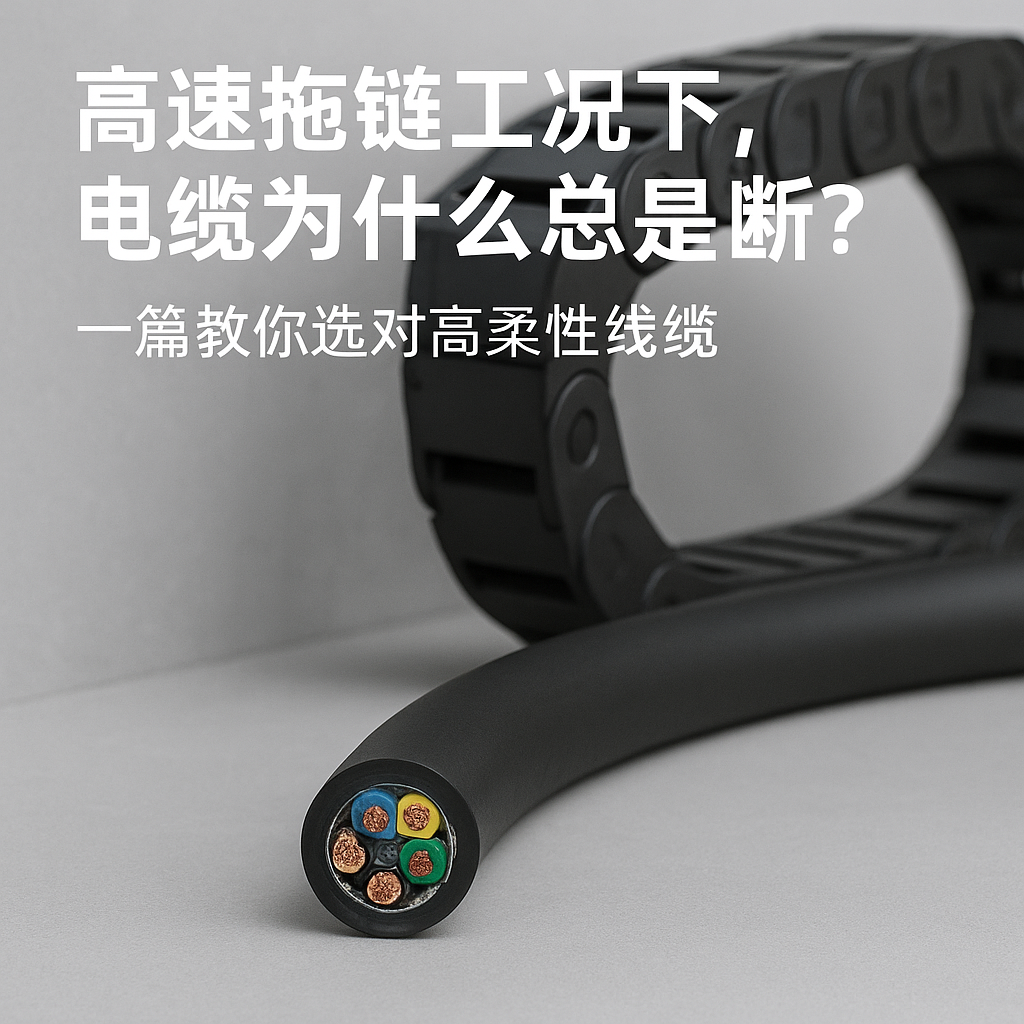 高快拖链工况下，电缆为什么总是断？一篇教你选对高柔性线缆