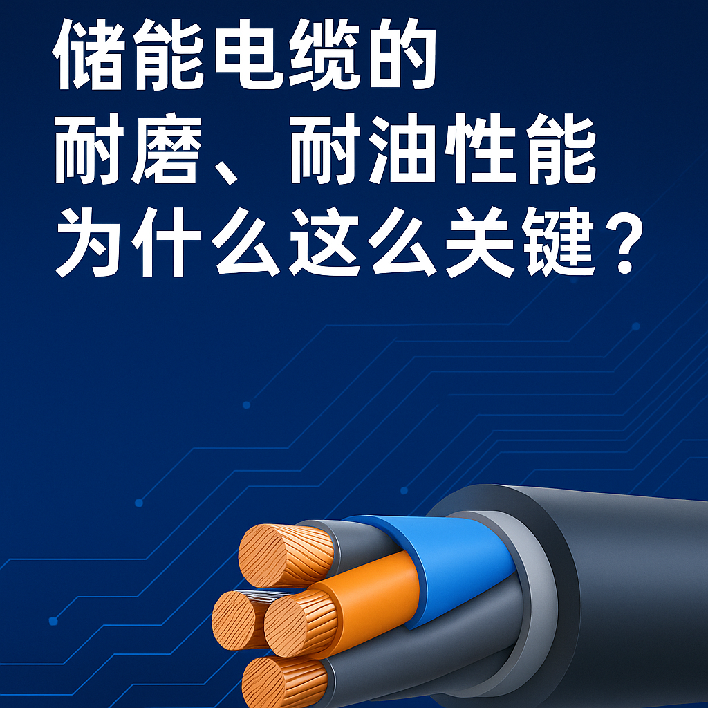储能电缆的耐磨、耐油机能为什么这么关键？真实工况通知你答案
